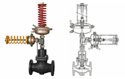 自力式壓力、壓差組合閥結(jié)構(gòu)圖